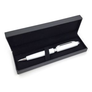 Bolígrafo metálico con stylus Blanco