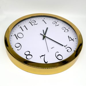 reloj mural cobrizado