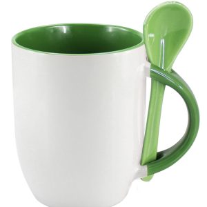 Tazón personalizado + cuchara Verde