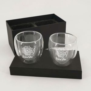 Set de vasos doble fondo