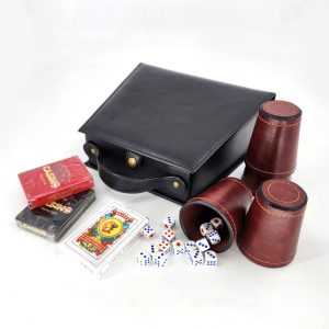 Set de Juego Múltiple 4 Cachos Castaño Cuero