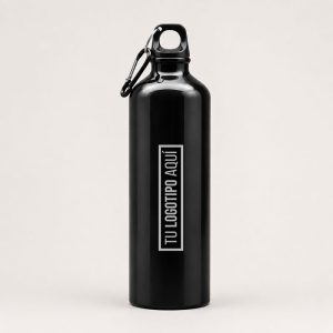 Botella Caramayola de aluminio Negra