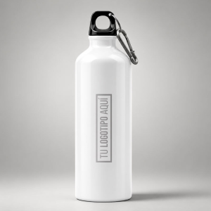 Botella de Aluminio Blanca