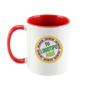Tazón personalizado Bicolor Rojo - Sublimación