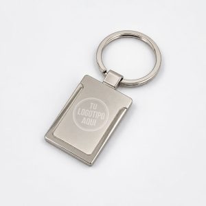 Llavero metalico perfilado brillante