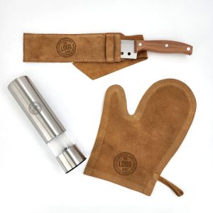 kit guante de reno y cuchillo, regalo personaliado, regalo corporativo, regalo original, fabricacion chilena, guante de reno personaliado, molinillo sal personalizado,