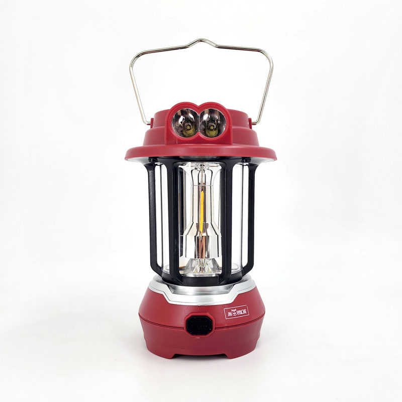 Lampara Solar Camping Roja