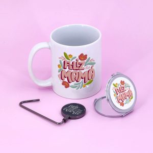 set tazon completo, set del dia de la madre, set dia de la madre, set felicidad, tazon personalizado, colgador y espejo personalizado, regalo corporativo, regalo empresa, regalo unico, empresa mayorista chile