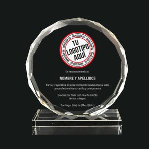 Galvano Cristal con perfil biselado redondo